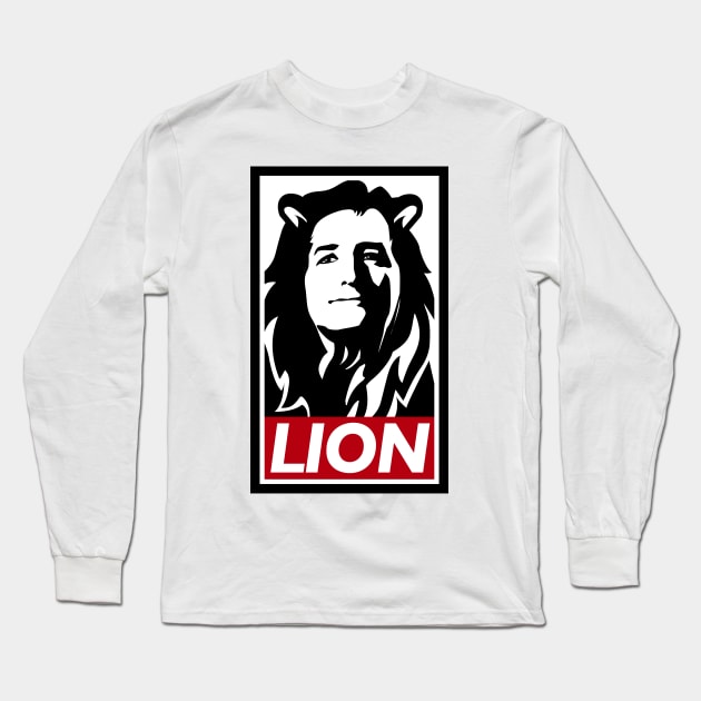 Lion Ted Long Sleeve T-Shirt by PatrickScullin